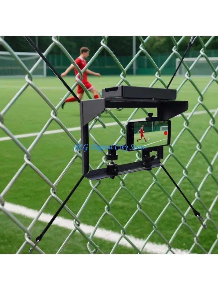 U75B Secure Phone Fence Clamp For Outdoor Filming With 360 Turn And Power Slot