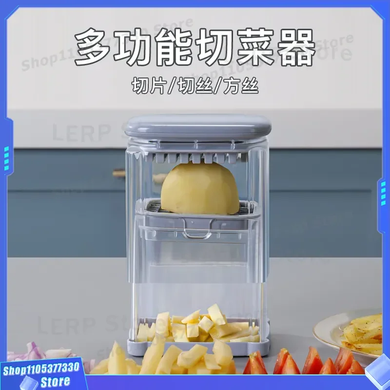 Multifunctional Vegetable Cutter French Fries Slicer Potato Chipper Radish Cucumber Dicer Kitchen Tool Apple Tomato Divider