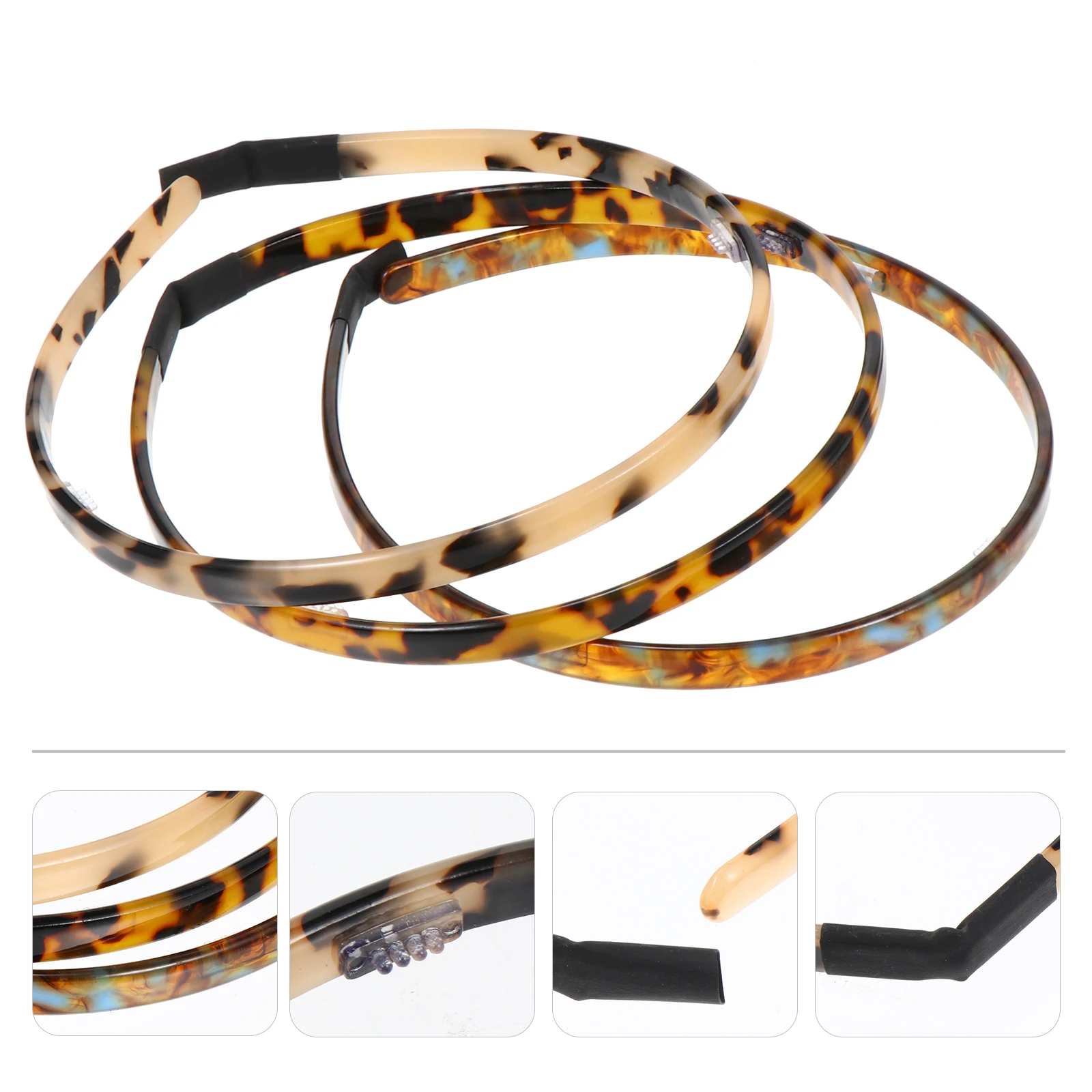 

3pcs Decorative Headband Non-Slip Hairband For Shower Face Washing Fashion Hair Accessory Durable Comfortable Skin-Friendly