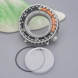 Mod Tuna Canned Watch Case NH35 Case for NH35 NH36 4R35 7S26 Japanese Movement Transparent Case Back Bezel Insert Men's Case