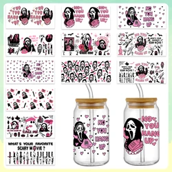 Halloween Ontwerp Uv Dtf Cup Sticker Kristal Label Waterdichte Resistente Diy Wrap Transfers Stickers Glas Zelfklevende Sticker