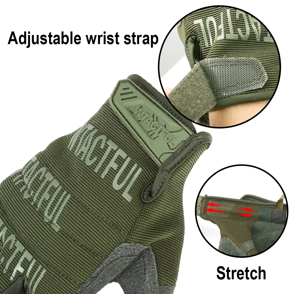 Sport all\'aria aperta ciclismo guanti tattici dito pieno guanto mimetico esercito militare Fitness ciclismo tiro bicicletta guida guanti da uomo