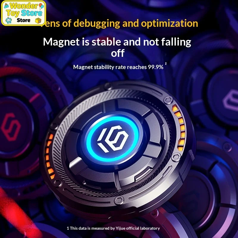 ของเล่นหมุนโลหะ Yijue Traveler พร้อมไฟ LED แบบกดเลื่อน ใช้คลายเครียด เหมาะสำหรับผู้ใหญ่ เด็ก ใช้ในออฟฟิศ บ้าน หรือใช้ในชีวิตประจำวัน