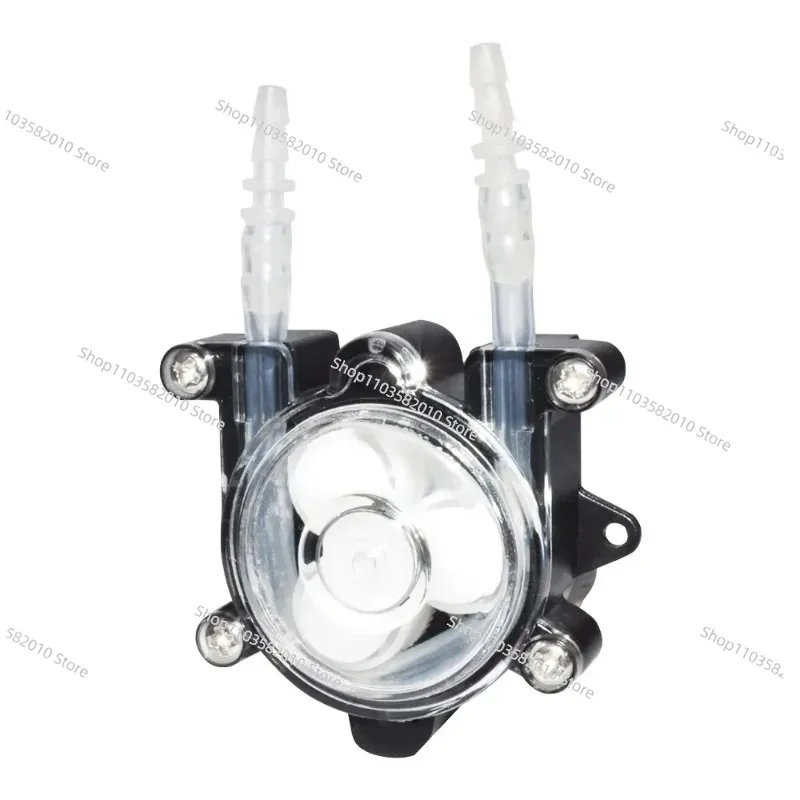High-Flow Mini Peristaltic Pump 0.1-60rpm, Dosing Hose Pump for Aquarium Chemical Analysis