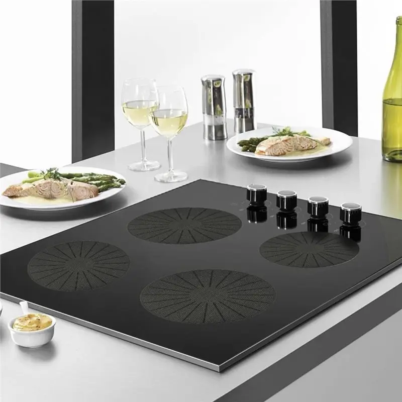 Premium-Silicone Fiberglass Induction Cooktop Mat-Scratch Guard To Stop Pot Sliding& Pot Holder(1Pc) Protector
