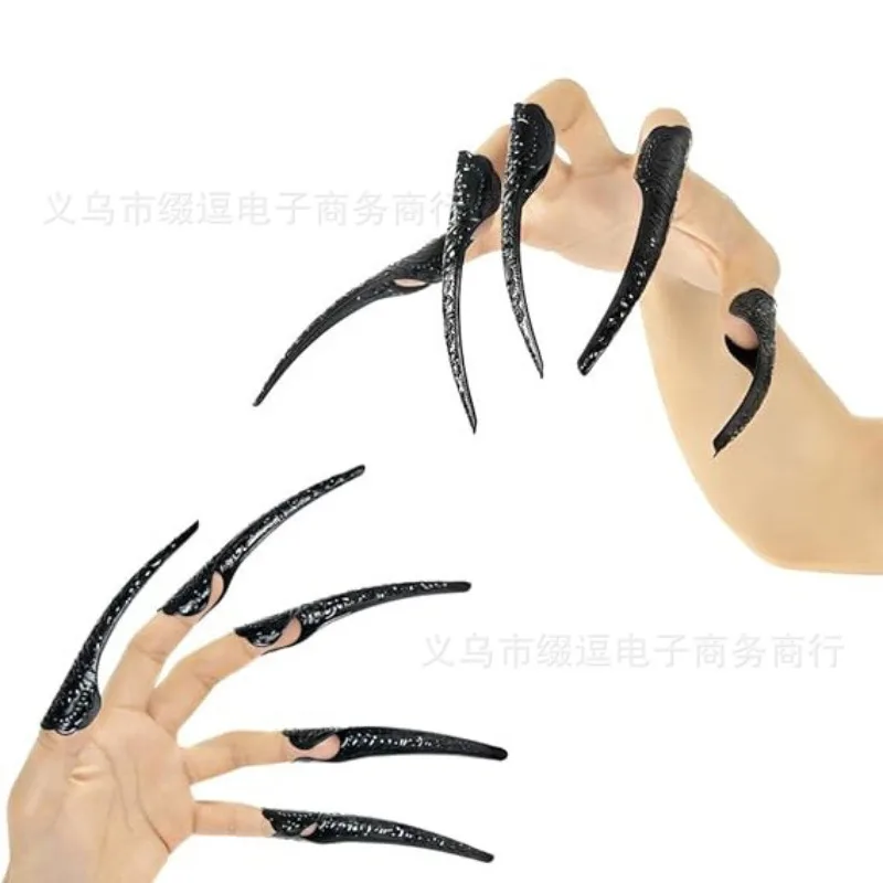 New removable nail witch wizard Halloween ghost costume decoration with medium and long gloves