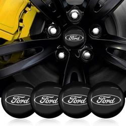 Auto Accessories Car Hub Center Cover Car Logo Sticker For Ford Focus Mondeo MK1 MK2 MK4 MK3 Fiesta ST Line Kugo Transit Escape