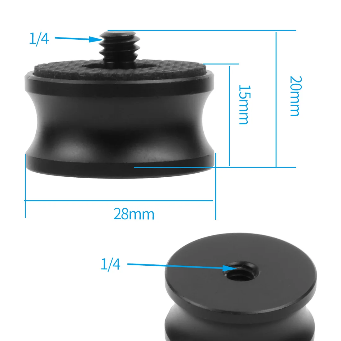3/8 Zoll Buchse auf 1/4 Zoll Außengewinde Adapter Einbeinstativ Mount Adapter Stativ Kamera Lichtstativ 1/4 3/8 Zoll Umwandlungsschraube – Detail 3