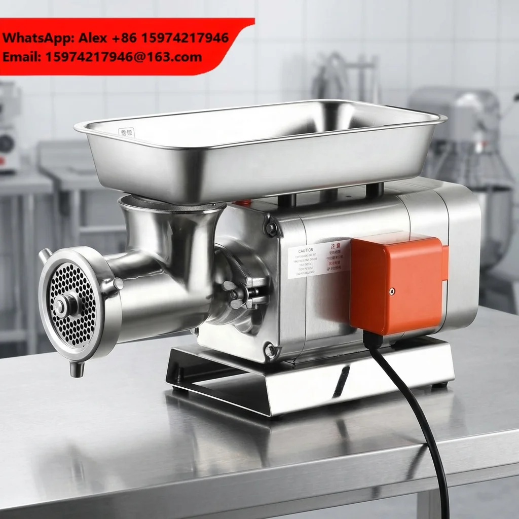 New Automatic Electric Motor Stainless Steel Meat Grinder Multifunctional Mini Professional Home Use Mincer 120kg/h