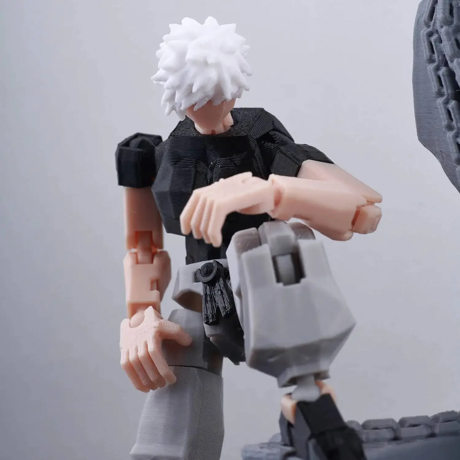 9L3D Titan 13 Vormontiertes Gojo Sukuna Jujutsu Toji Actionfiguren-Set 3D-Druck Dummy Glücksbringer Vollkörper Mechanischer Roboter Spielzeug – Detail 11