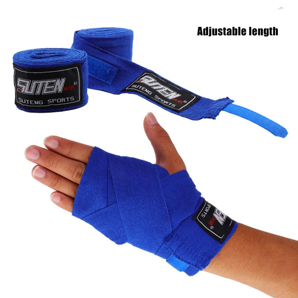 2.5 Meter Long Adults 1 Pair Elastic Hand Wraps Boxing Training Practise Cotton Hand Protection Straps Bandage Accessory