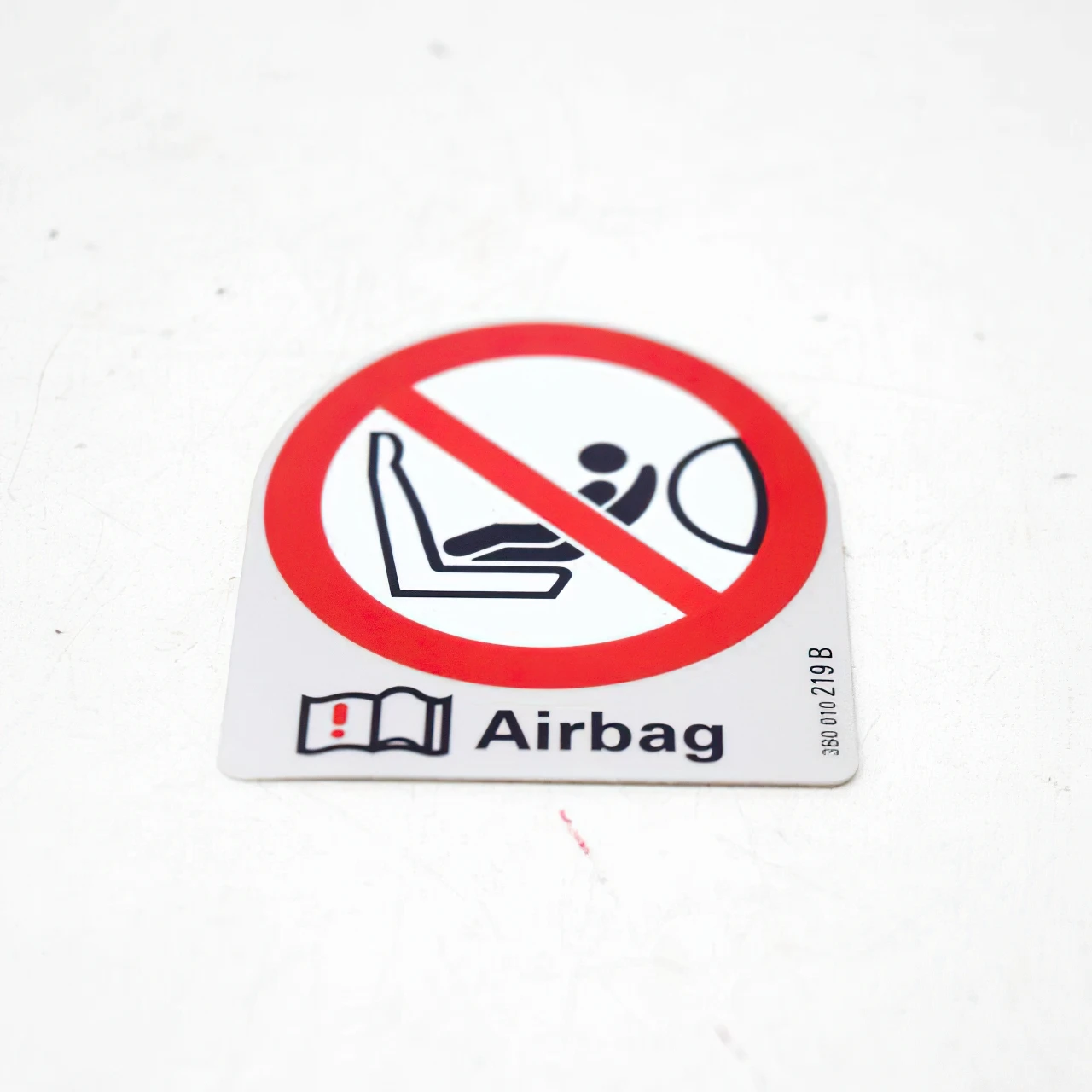 

Auto Modified Paste Quality Thick 3 B0010219B Airbag air Cushion warning Sticker Volkswagen Seat