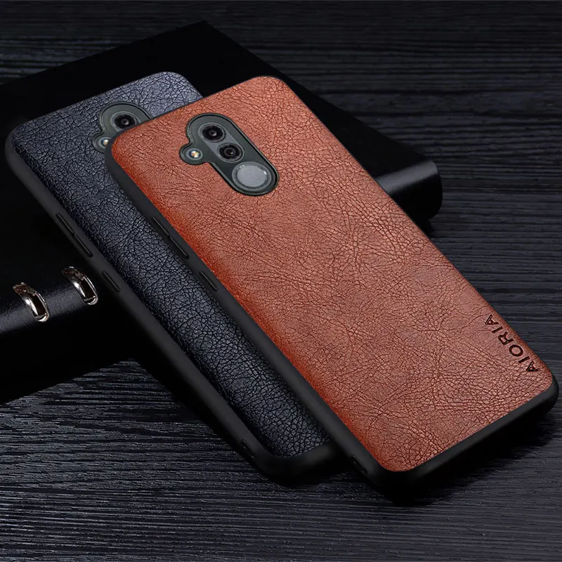 Case For Huawei Mate 30 40 10 Lite Pro Plus Premium Retro Litchi Leather Back Cover for mate 30 lite business fashion case