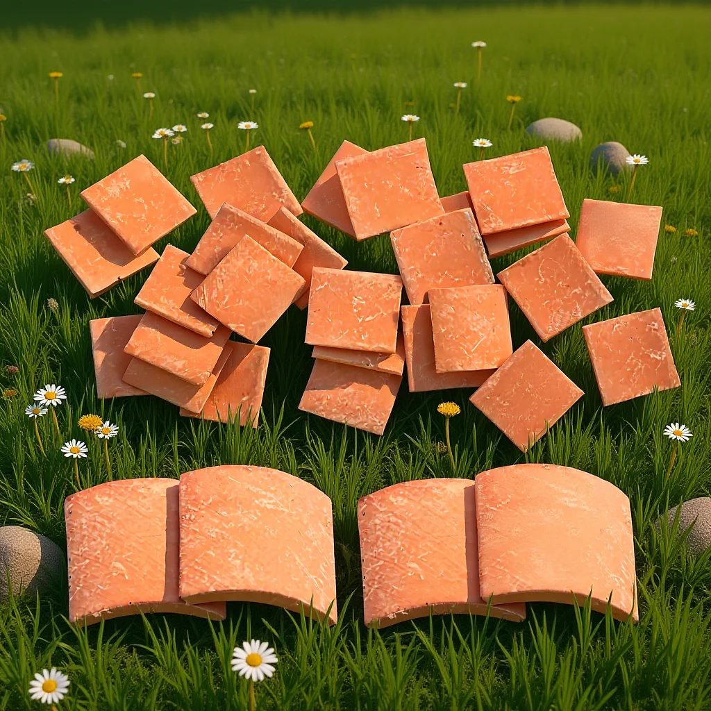 

80Pcs Sand Table Roofing Tiles Lifelike Miniature Roof Tiles DIY Mini House Decor Creative Simulation for Mini Landscape