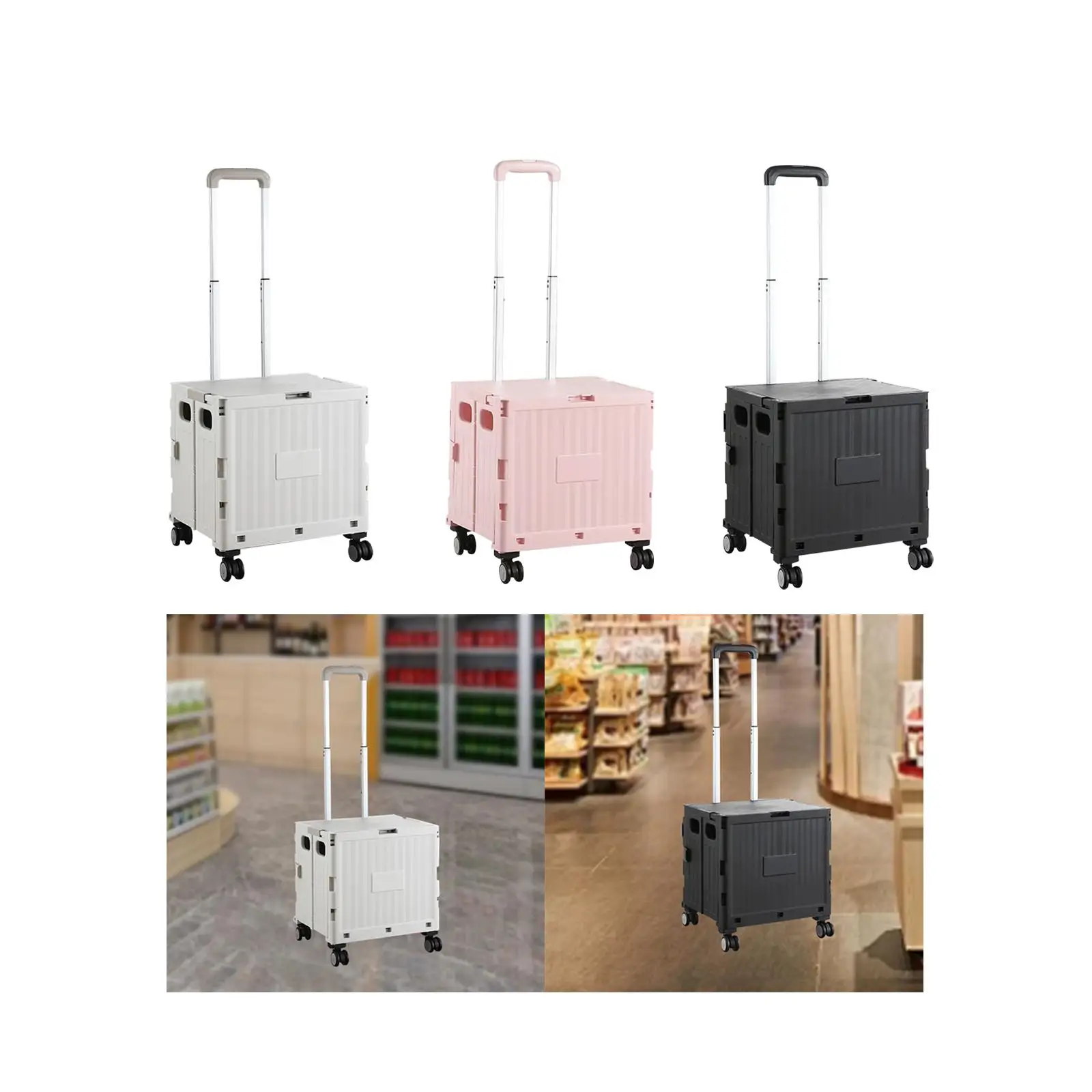 Grocery Shopping Cart Multipurpose Utility Cart for Grocery Home Transport