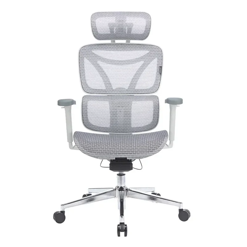 Ergohuman Modern Design Ergonomic Office Chair Full With Swivel Wire Control White Mesh Executive Home Use