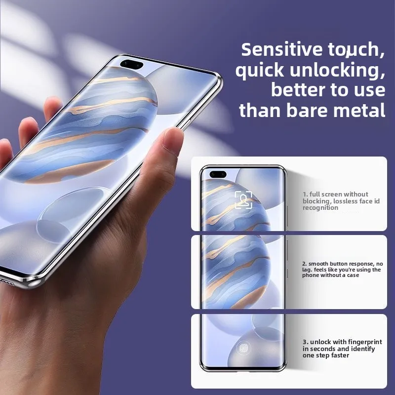Etui na OnePlus 15R Ace6 Ace 6T Luksusowe dwustronne szkło hartowane Pełne pokrycie Skórzane etui na Ace 6T Odporne na wstrząsy z bumperem — zdjęcie produktu 5