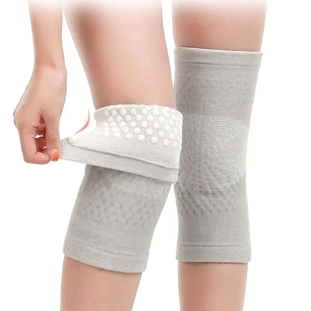 2PCS Self Heating Support Knee Pad Knee Brace Warm for Arthritis Joint Pain Relief Injury Recovery Belt Knee Massager Leg Warmer