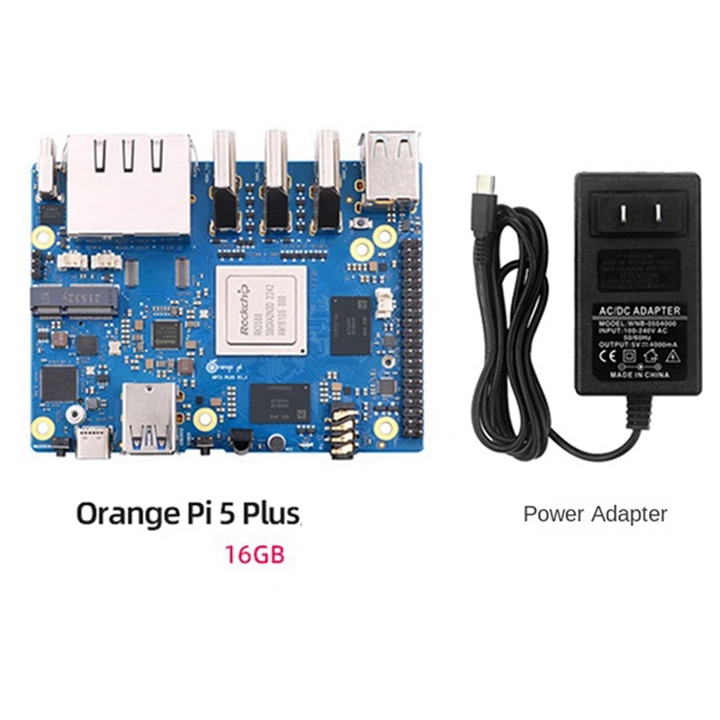 For Orange Peel 5 Plus 16GBRAM+256GB Emmc Module RK3588 Octa-Core Support 8K Video 2.5G Wifi6 Module Replacement Parts EU Plug