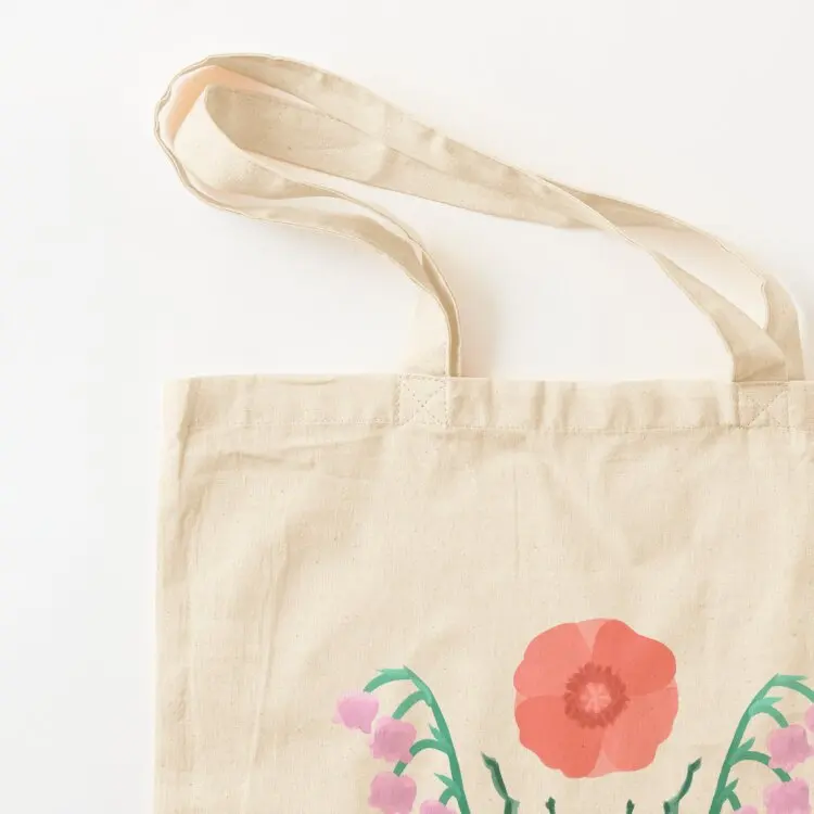 انفجار الأزهار الجعران خنفساء حمل حقيبة يد المرأة المتسوق حقائب للمتسوقين للنساء حقيبة كتف قماش