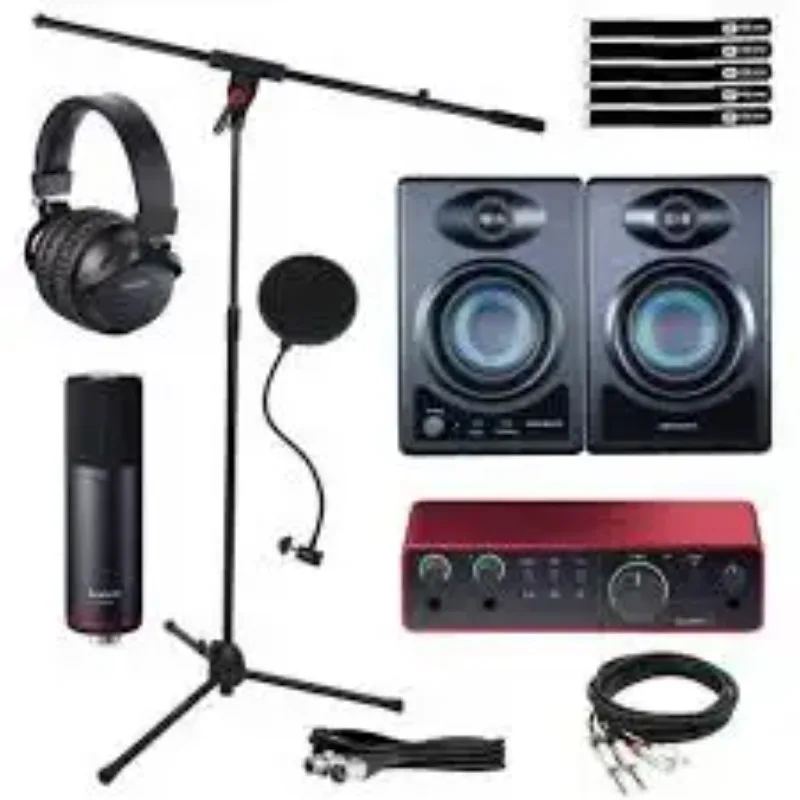 

Segz ДЛЯ НОВОГО Focusrite Scarlett 2i2 Studio USB-аудиоинтерфейс 2-го поколения и комплект для записи с профессиональными инструментами
