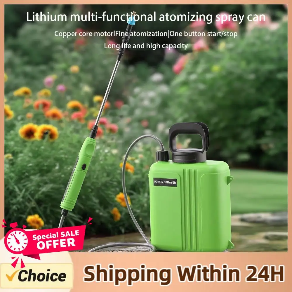 

6/8L Battery Powered Sprayer with USB Rechargeable Handle 3 Mist Nozzles Plant Sprayer with Dual Spray Modes for Lawn Garden