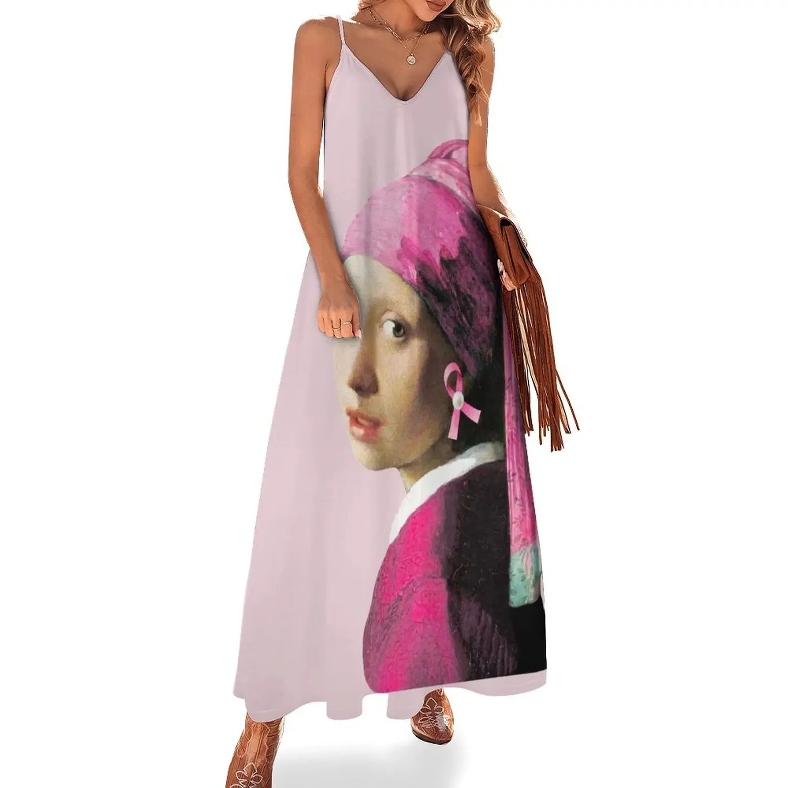 

The Girl with a Pearl Earring Johannes Vermeer Sleeveless Dress elegant party dresses for women 2025 Woman clothes Dress