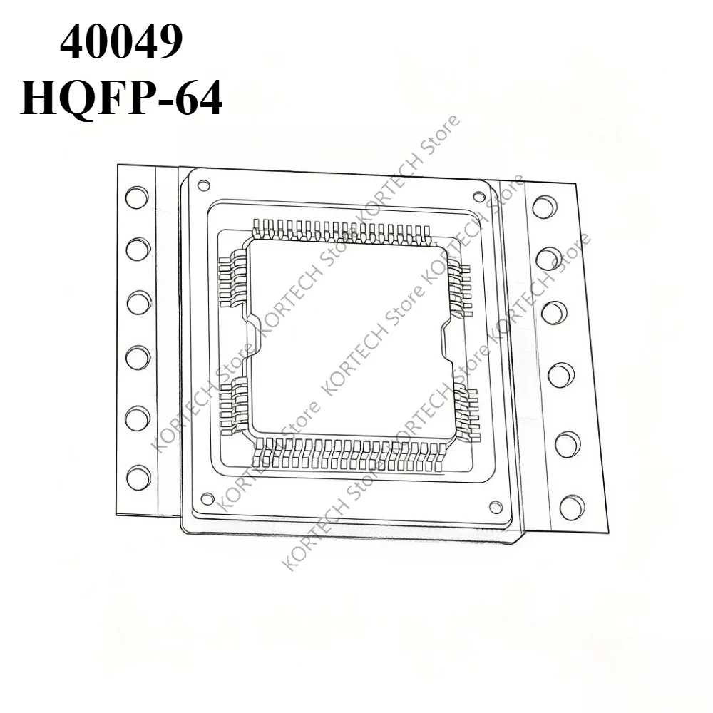 5Pcs/Lot Original 40049 HQFP-64 For Car Computer Fuel Injection Drive  IC Chip