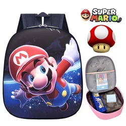 Super Mario Bros Backpacks Anime 3D Mario Schoolbags for Children Kindergarten Supplies Large Capacity Kids Shoulder Bag Gifts