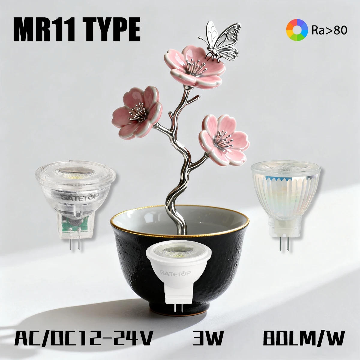 4-20PCS Pack MR11 LED Bulb GU4 Spotlight Lamp 3W Warm Light Natural Light High Quality Lamp for Bedroom Home Direction