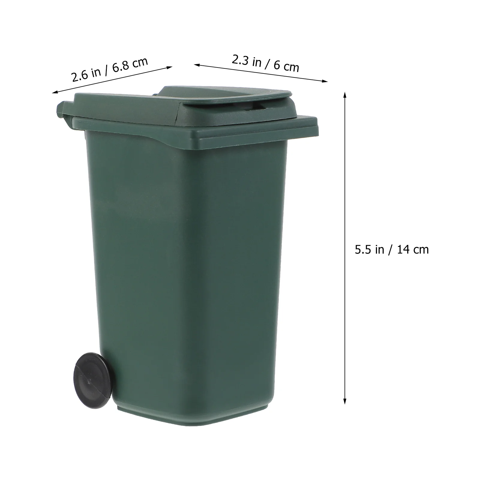 Trash Can Pen Holder Desktop Bin Tiny Garbage Container Waste Bucket with Lid Mini Office