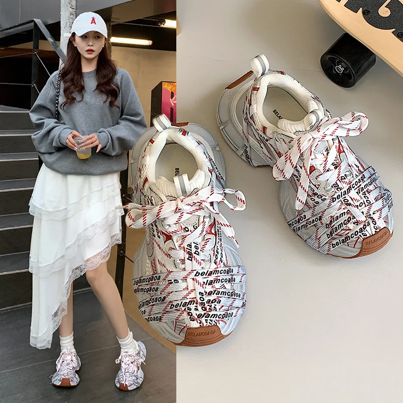 

Couples Spider Chunky Sneakers Men Women Luxury Dad Shoes Women's Casual Shoes Unisex Thick Sole Sneakers Girls Sports Shoes