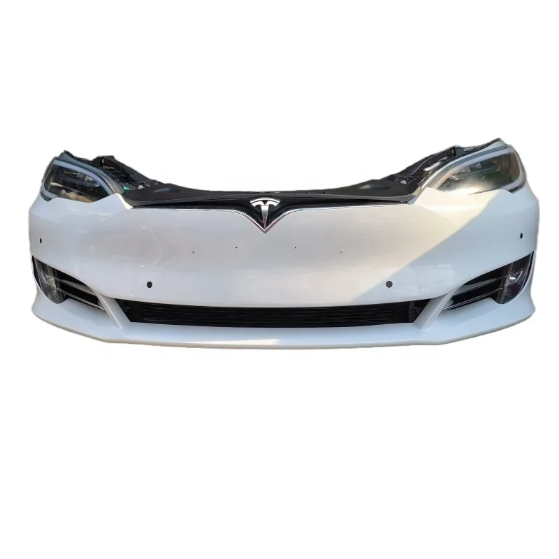 For Tesla Model S 2016-2021 Front Bumper Assembly Body Kit Front Face Assembly With Headlight Original Used Suitable