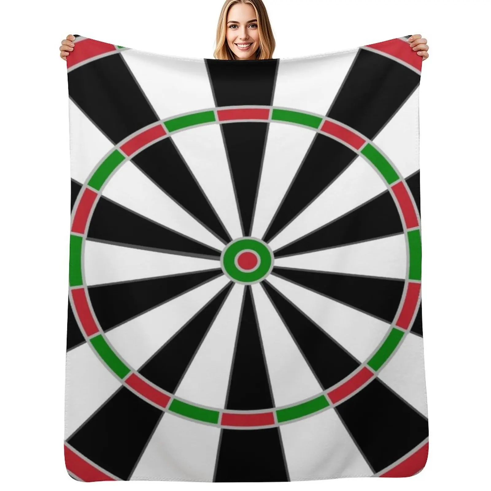 

Dart Board Throw Blanket Long Lasting Soft Plush Blanket for Daily Use