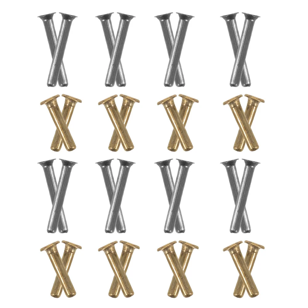 

32pcs Umbrella Rib Connector Replacement Tubular Pins For Travel Umbrella Repair Black Aluminum Rivet Frame Joint Parts