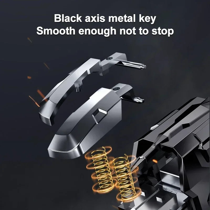 M01 6 أصابع لعبة الهاتف المحمول الزناد الهدف الحساسة مطلق النار L1 R1 مفتاح زر غمبد تحكم ل IOS أندرويد العالمي PUBG #2