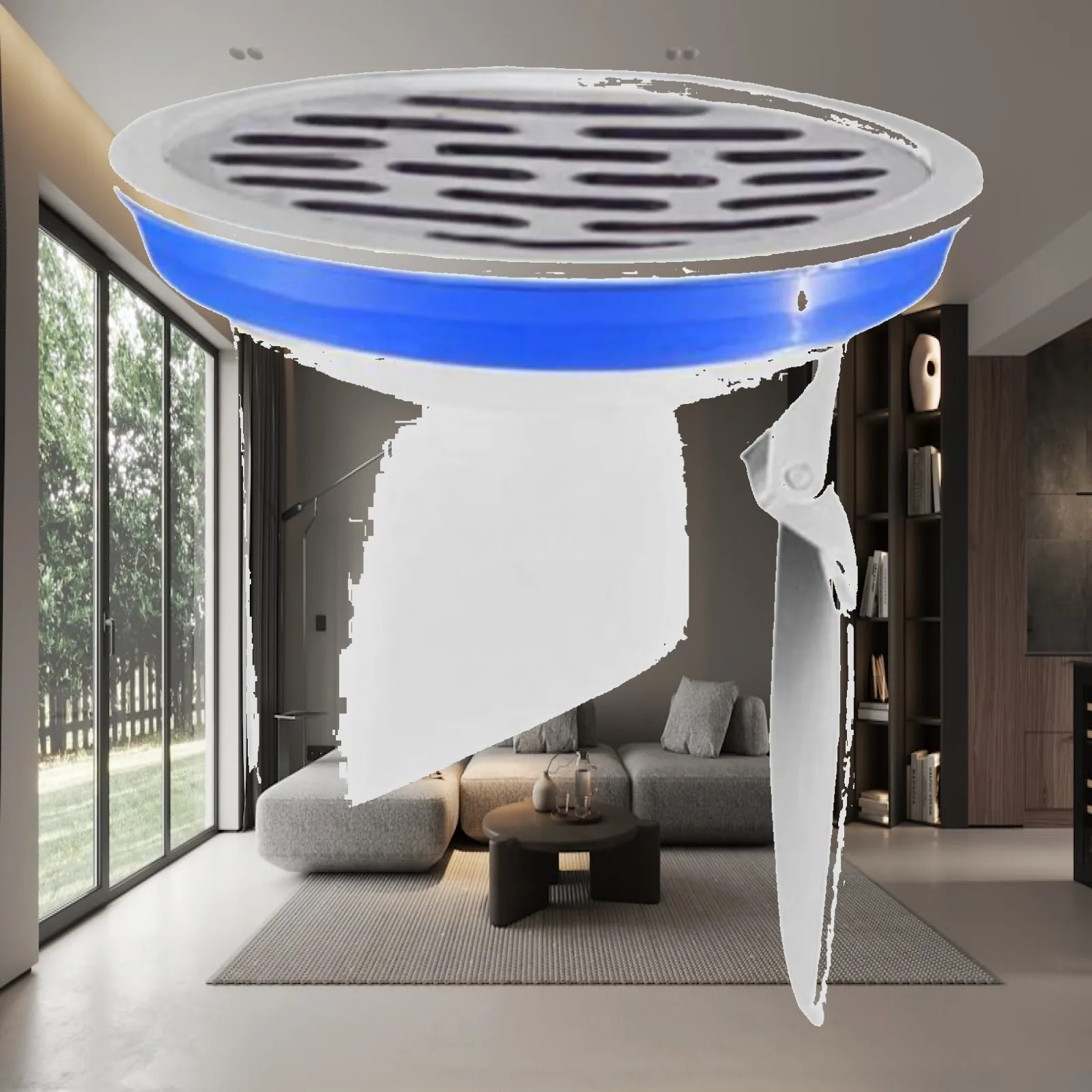 Drainage Pipe Floor Drain Backflow Preventer Auto Closing Small Drain Basket for Bathroom Kitchen