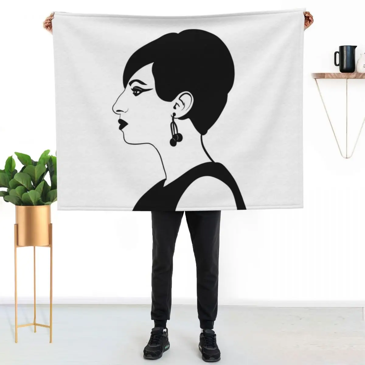 Barbra Streisand Profile Throw Blanket Large For Decorative Sofa anime blankets ands Thermals For Travel Flannel Blankets