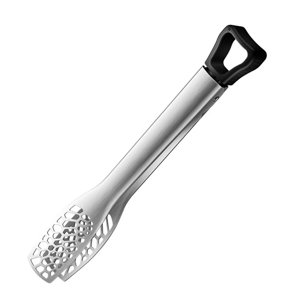 Heat resistant stainless steel barbecue clip for fried steak and vegetables with secure locking and easy cleaning