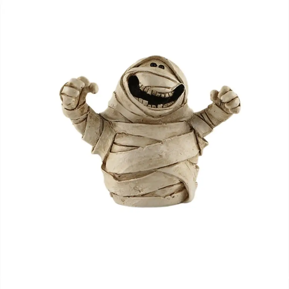 جديد الراتنج اليقطين رئيس الحلي المد اللعب شبح المشهد الديكور الحرفية الصغيرة سطح المكتب زينة عيد الهالوين #1