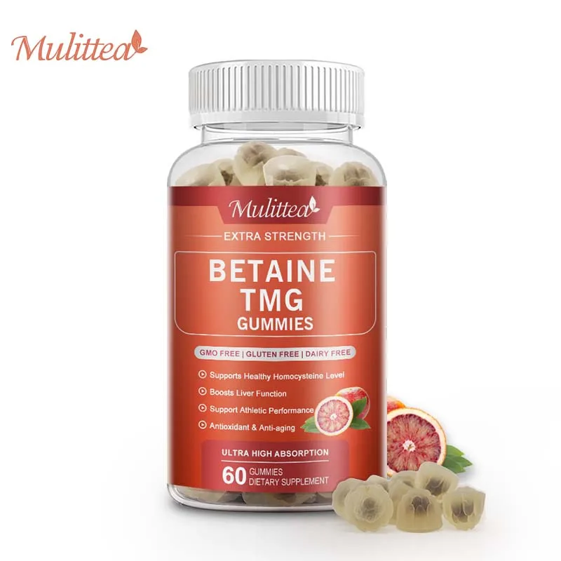 

Mulittea BETAINE TMG Gummies Liver Health - Betaine Anhydrous Trimethylglycine Liver Health Healthy Homocysteine Levels