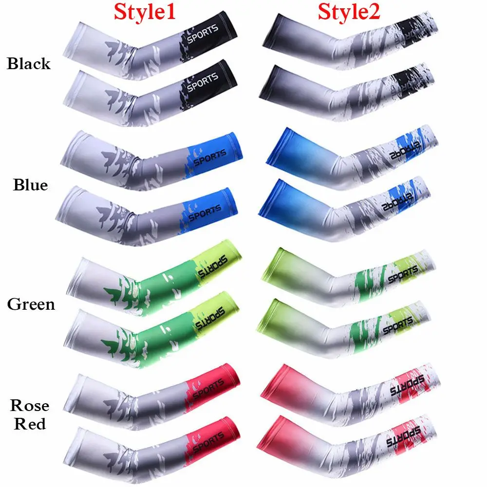 New Basketball Summer Cooling Arm Cover Sun Protection Arm Sleeves Outdoor Sport