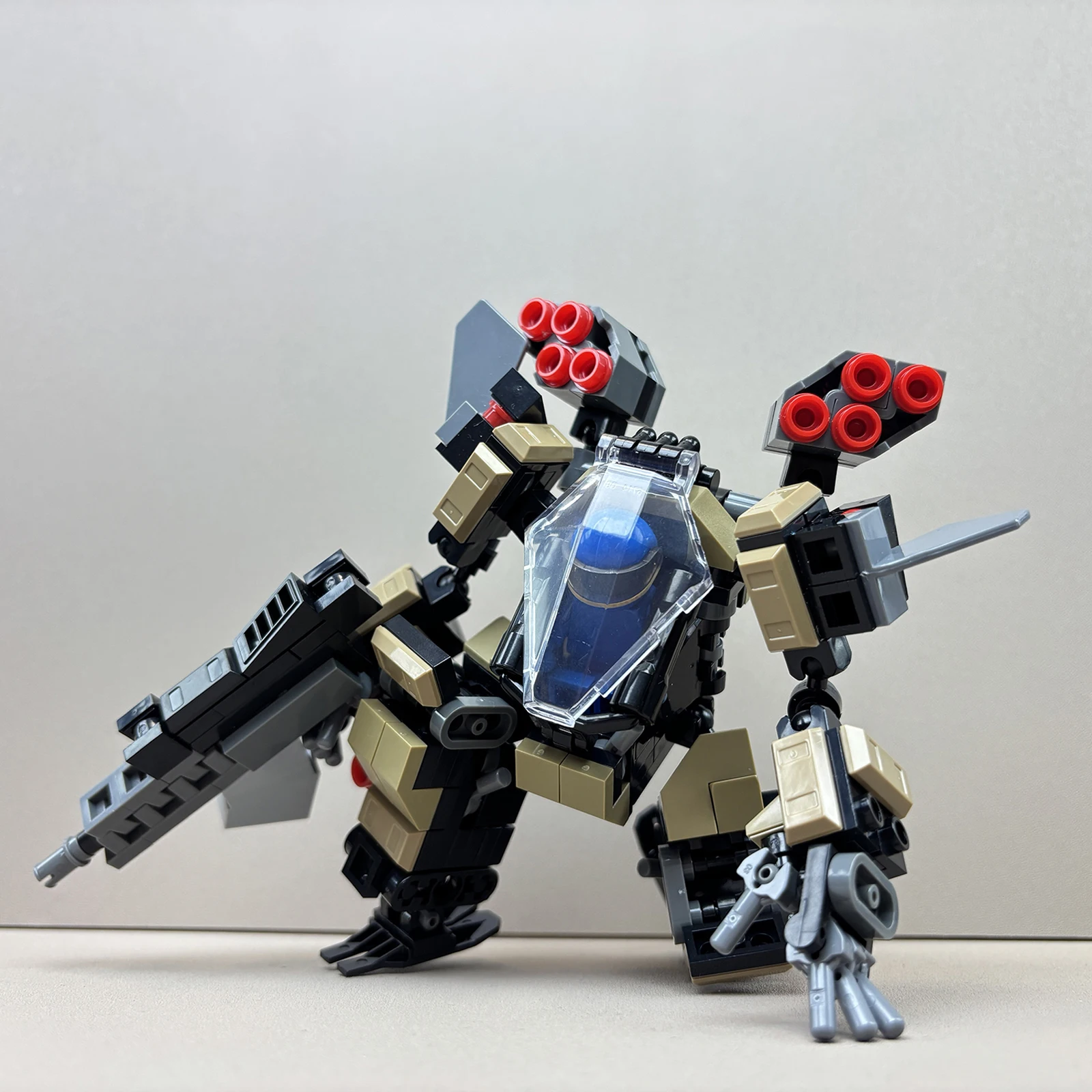 273 pçs deserto viper mech blocos de construção robô soldado batalha mech guerreiro figura ação modelo crianças montagem criativa brinquedo presentes