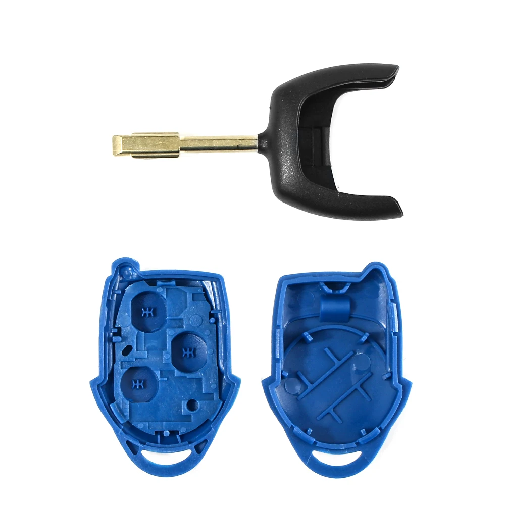 KEYYOU Replacement 3 Buttons Transit Connect Set Remote Car Key Shell For Ford Transit Blue Key Case Styling Cover