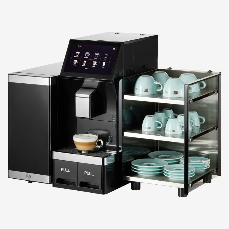 Business automatic coffee machine, one-click grinding beans, automatic foaming, automatic cleaning, office