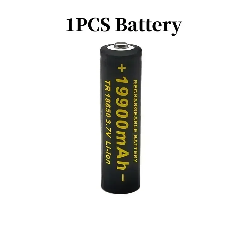 18650 3.7V 19900mAh High Capacity Rechargeable Li-ion Battery with 201 Fast Charger for LED Flashlight Torch Light Power Bank