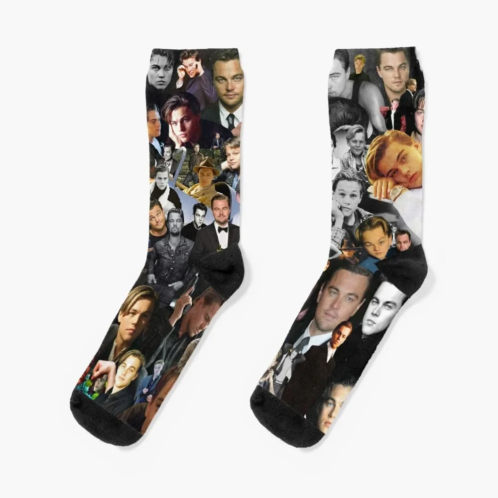 

Leo DiCaprio Socks designer brand winter funny gift Men Socks Luxury Brand Women's