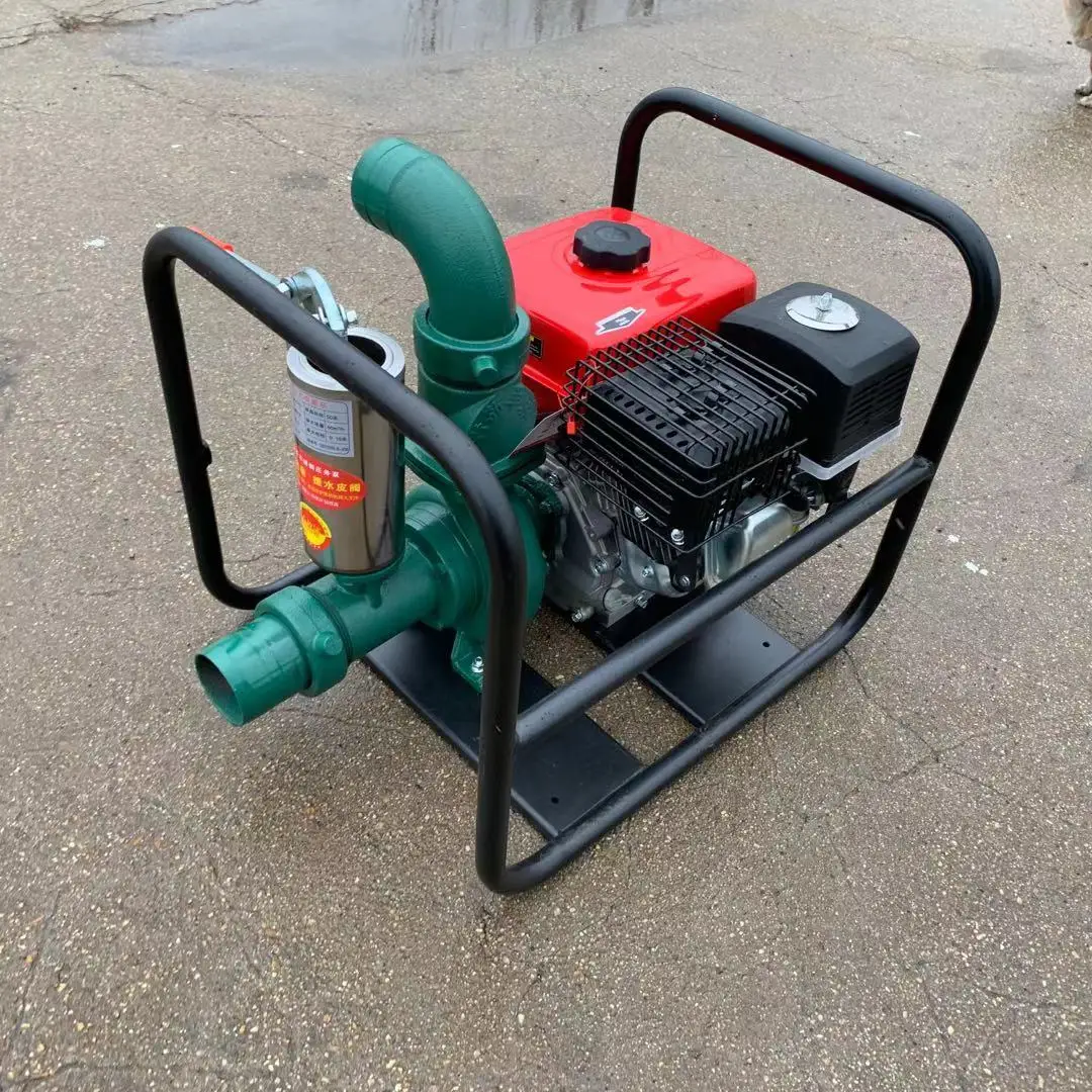 Hot Sale Wheeled Portable Diesel Water Pump Self Priming Centrifugal Pump Large Flow High Pressure for Farm Irrigation Flood