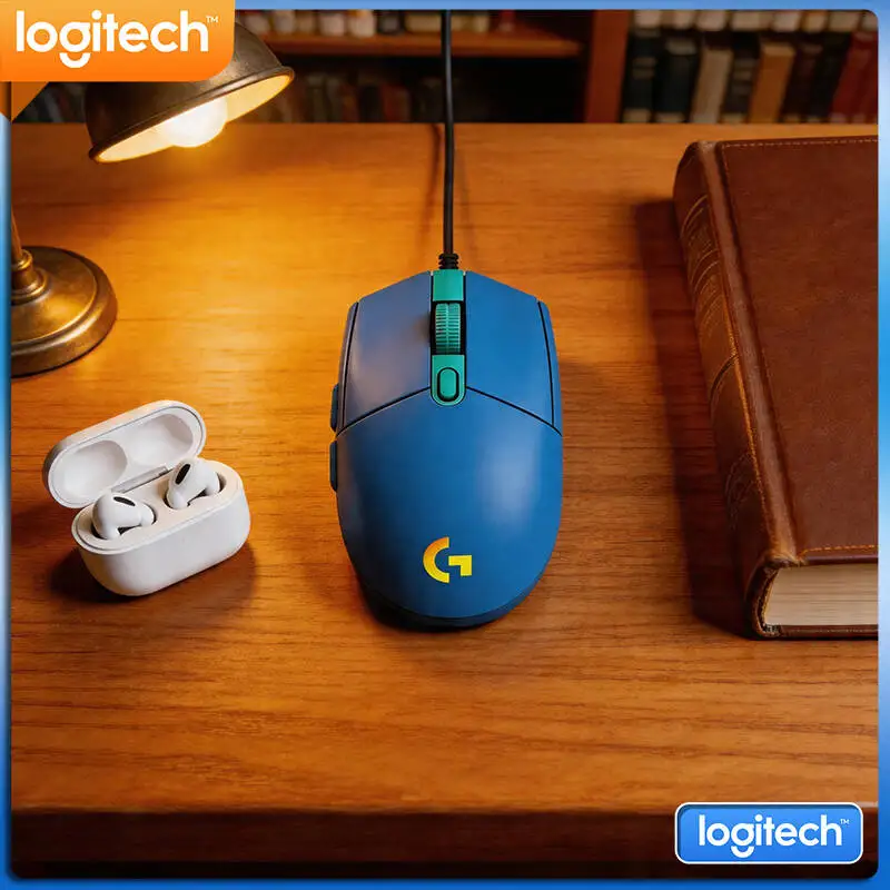 

Logitech G102 Wired Gaming Mouse, 1000Hz Polling Rate, 20M Click Durability, RGB Lighting for RTS Games
