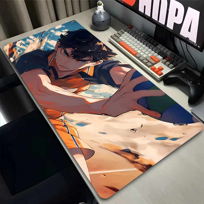 Computer Mouse Pad Anime Mouse Pads H-haikyu!! Large Gaming Mousepad Rubber Extended Gamer Desk mat Keyboard Mouse Laptop Carpet